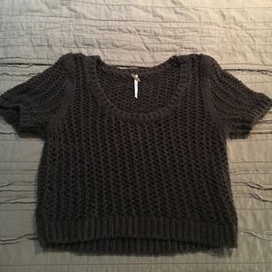 Free People knit crop top XS
